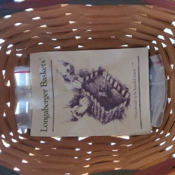 Longaberger Vintage 1993 Handwoven Handled Autumn Harvest Basket w Liners - Picture 6 of 10